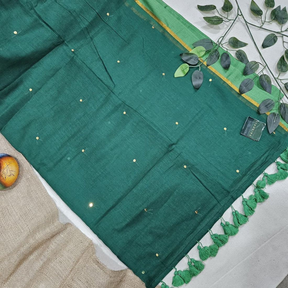 Bottle Green Ginni Saree