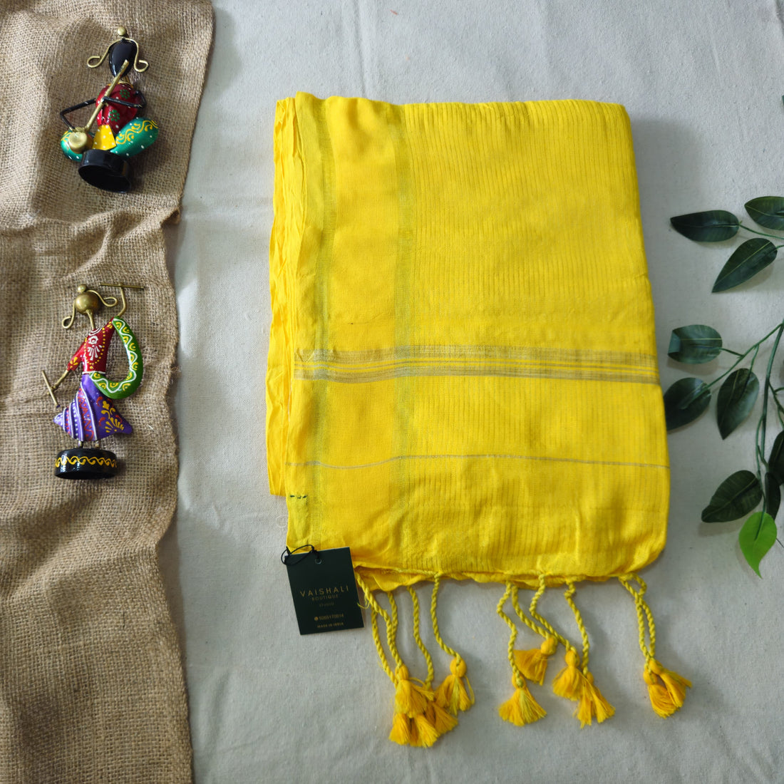 Honey Gold Cotton Saree