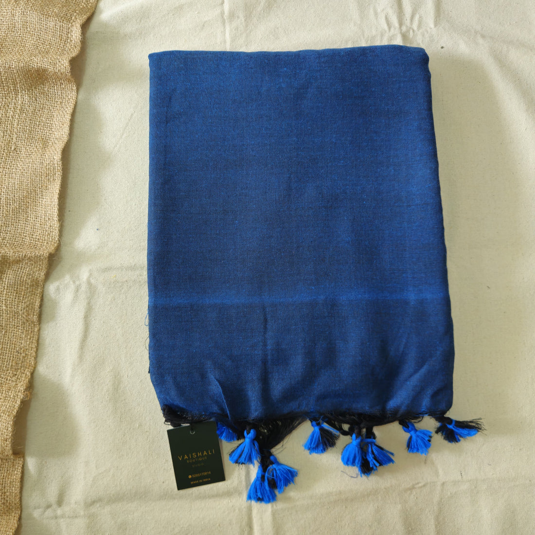 Peacock Khadi Cotton Saree