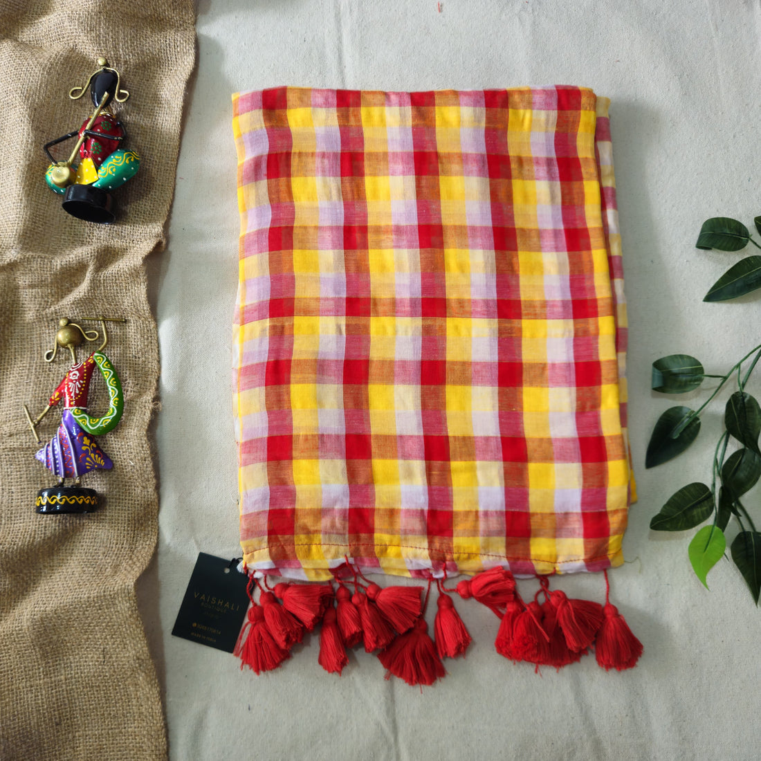 Yellow breeze cotton saree